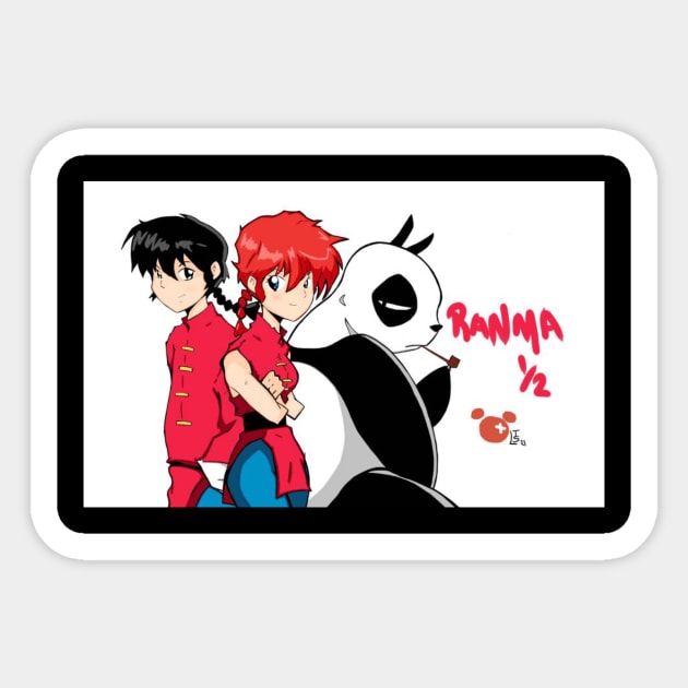 Ranma 1/2 Sticker by Tazartist